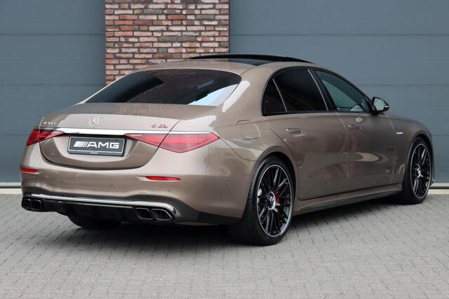 Mercedes-Benz S-KLASSE AMG 63 S E Performance Aut9 | 802pk | MANUFAKTUR | Achterasbesturing | Distronic+ | HUD | Chauffeurspakket | Entertainmentpakket Premium Achter | Stoelventilatie V+A | Vlakkenverwarming | Zonweringspakket | Klaptafels Achter |