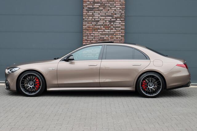Mercedes-Benz S-KLASSE AMG 63 S E Performance Aut9 | 802pk | MANUFAKTUR | Achterasbesturing | Distronic+ | HUD | Chauffeurspakket | Entertainmentpakket Premium Achter | Stoelventilatie V+A | Vlakkenverwarming | Zonweringspakket | Klaptafels Achter |