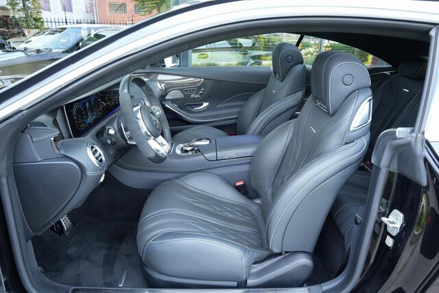 Mercedes-Benz S-KLASSE Coupé 63AMG 612pk 4MATIC+ Premium Plus |1e lak|Magic Sky|Burmester|360 camera|HUD|memory|nightvision|carbon interieur|AIR scarf|massage stoelen|stoelventilatie + verwarming|