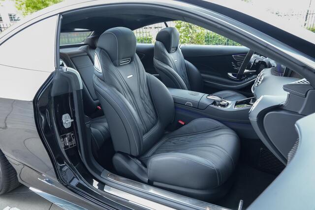 Mercedes-Benz S-KLASSE Coupé 63AMG 612pk 4MATIC+ Premium Plus |1e lak|Magic Sky|Burmester|360 camera|HUD|memory|nightvision|carbon interieur|AIR scarf|massage stoelen|stoelventilatie + verwarming|