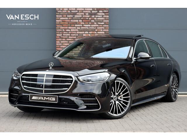 Mercedes-Benz S-KLASSE 580 e 4MATIC Lang AMG Line | Airmatic | Chauffeurspakket | Achterasbesturing | Augmented HUD | Distronic+ | Burmester | 3D-Display | Entertainment Achter | Vlakkenverwarming | Zonweringspakket |