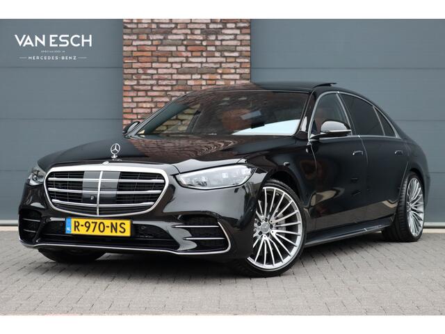 Mercedes-Benz S-KLASSE 580 e Lang AMG Line Premium+ | Airmatic | Distronic+ | 3D-Display | MBUX Tablet | Digital Light | Stoelventilatie | Verwarmd Stuurwiel | Massage | HUD | Vlakkenverwarming |