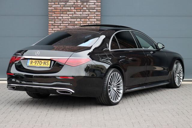 Mercedes-Benz S-KLASSE 580 e Lang AMG Line Premium+ | Airmatic | Distronic+ | 3D-Display | MBUX Tablet | Digital Light | Stoelventilatie | Verwarmd Stuurwiel | Massage | HUD | Vlakkenverwarming |
