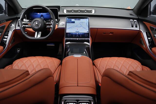 Mercedes-Benz S-KLASSE 580 e Lang AMG Line Premium+ | Airmatic | Distronic+ | 3D-Display | MBUX Tablet | Digital Light | Stoelventilatie | Verwarmd Stuurwiel | Massage | HUD | Vlakkenverwarming |