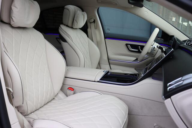 Mercedes-Benz S-KLASSE 580 V8 4MATIC Lang AMG Line | Airmatic | Achterasbesturing | Distronic+ | Standkachel | Burmester | HUD | Zonweringspakket | MBUX Tablet | Exclusief Leder | Digital Light | 3D-Display |