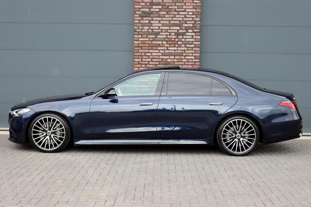 Mercedes-Benz S-KLASSE 580 V8 4MATIC Lang AMG Line | Airmatic | Achterasbesturing | Distronic+ | Standkachel | Burmester | HUD | Zonweringspakket | MBUX Tablet | Exclusief Leder | Digital Light | 3D-Display |