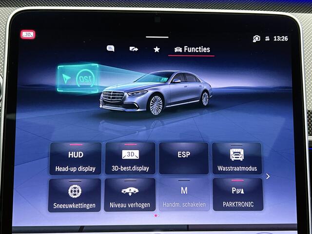 Mercedes-Benz S-KLASSE 580 e 4MATIC AMG Line 3D-bestuurdersdisplay | Chauffeurpakket | Burmester 3D Surround | MBUX High-End Rear Seat | Inclusief 24 maanden MB Certified garantie voor Europa.