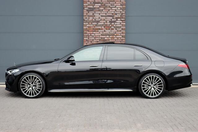 Mercedes-Benz S-KLASSE 580 e 4MATIC Lang AMG Line | Manufaktur | Achterasbesturing | Distronic+ | Burmester | Airmatic | HUD | Stoelventilatie V+A | Entertainmentpakket Achter | Zonweringspakket |