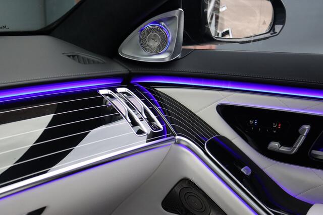 Mercedes-Benz S-KLASSE 580 e 4MATIC Lang AMG Line | Manufaktur | Achterasbesturing | Distronic+ | Burmester | Airmatic | HUD | Stoelventilatie V+A | Entertainmentpakket Achter | Zonweringspakket |