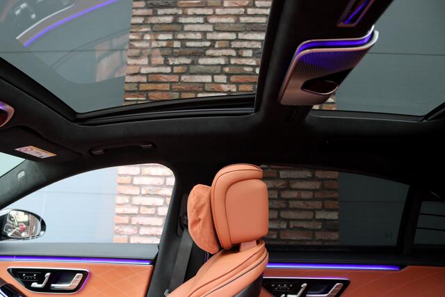 Mercedes-Benz S-KLASSE 580 e 4MATIC Lang AMG Line | Airmatic | Distronic+ | Chauffeurspakket | Memory | Stoelventilatie V+A | Burmester | Soft-Close | Digital Light | Vlakkenverwarming | HUD | Zonweringspakket |