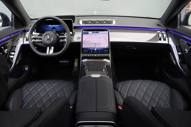 Mercedes-Benz S-KLASSE 580 e 4MATIC Lang AMG Line | Airmatic | Achterasbesturing | Chauffeurspakket | MBUX Tablet | Distronic+ | Memory | Stoelventilatie V+A | Burmester | Soft-Close | Digital Light | Vlakkenverwarming | HUD |