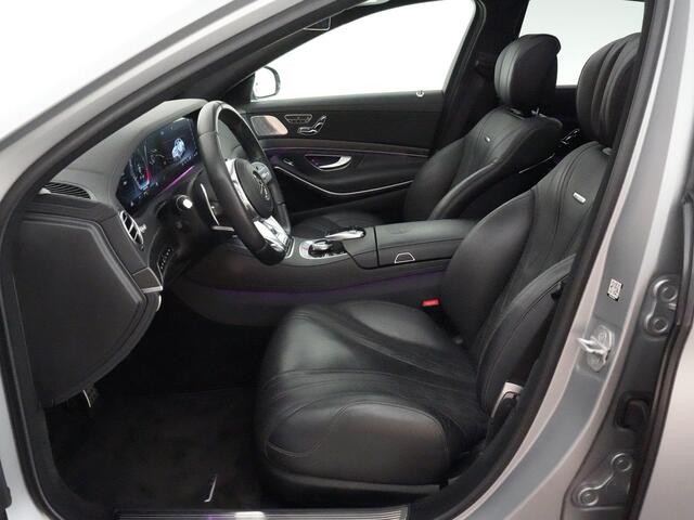 Mercedes-Benz S-KLASSE 63AMG 4Matic+ Lang Premium Plus |dealer onderhouden|1e lak|keramisch|chauffeurs pakket|magic sky|Burmester|soft close|head-up|stoel massage|lucht vering|360 camera|night vision|