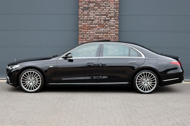 Mercedes-Benz S-KLASSE 580 e 4MATIC Lang | Airmatic | Distronic+ | Memory | Panoramadak | Burmester | Soft-Close | 3D-Display | Nappa Leder | Surround Camera | Keyless Go | Augmented Reality |