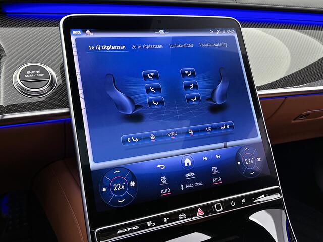 Mercedes-Benz S-KLASSE AMG 63 S E Performance Lang | Business Class pakket | Keramische remschijven | Sierdelen AMG Carbon | Verwarmde voorruit | Koelvak achteraan | AMG Driver's pakket | 21 inch AMG velgen | High-End Rear Seat Entertainment | AMG Performance stuurwiel |