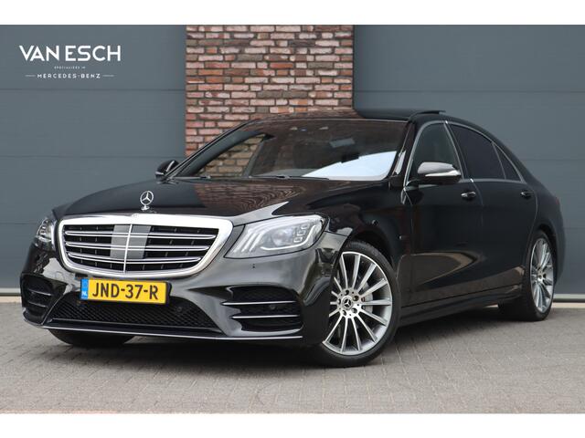 Mercedes-Benz S-KLASSE 560 e Lang AMG Line | Luchtvering | Distronic+ | Massage | Stoelventilatie | Panoramadak | Multibeam LED | Soft-Close | Keyless Go | HUD | Apple Carplay |