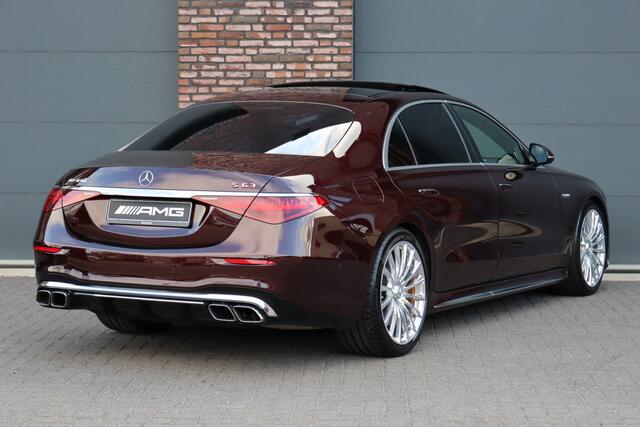 Mercedes-Benz S-KLASSE AMG 63 S E Performance | 802pk | MANUFAKTUR | Keramisch | Achterasbesturing | Burmester High End | Distronic+ | HUD | Chauffeurspakket | Entertainmentpakket Premium Achter | Stoelventilatie V+A | Vlakkenverwarming |