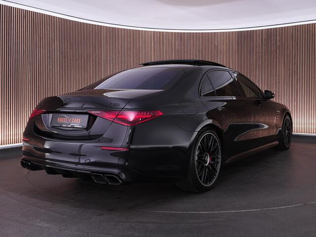 Mercedes-Benz S-KLASSE 63S AMG 802pk E Performance |22" custom wielen|pano|Burmester High end|chauffeurspakket|achteras besturing|rearseat infotainment|HUD|360 camera|digital LED|memory|Apple Carplay|