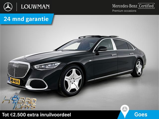 Mercedes-Benz S-KLASSE 580 e 4MATIC Maybach | Glas coating Protech Evo+ | 368 pk | Exclusief pakket | Alarm Klasse 3 en 5 | Actieve sfeerverlichting | Head-up display MBUX met augmented reality. Inclusief 24 maanden MB Certified garantie voor Europa.