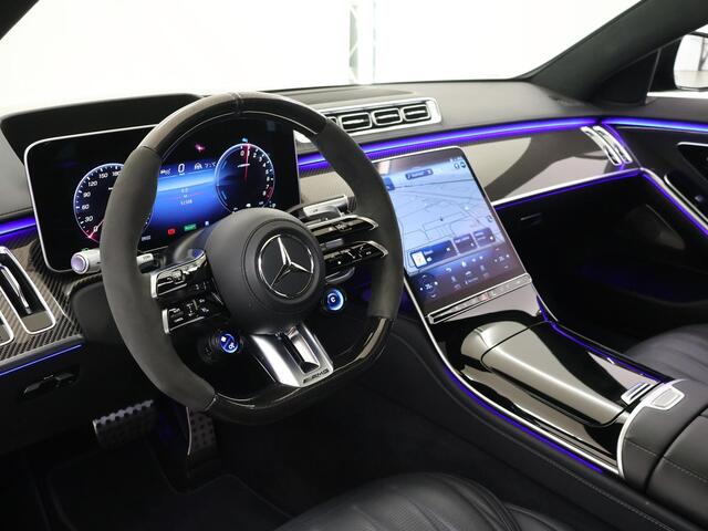 Mercedes-Benz S-KLASSE AMG 63 S E Performance | Comfort Seat Pack | Keramisch | Exclusive Pack | Entertainment achter | Premium Plus Pack | Night | 21" lichtmetalen velgen |