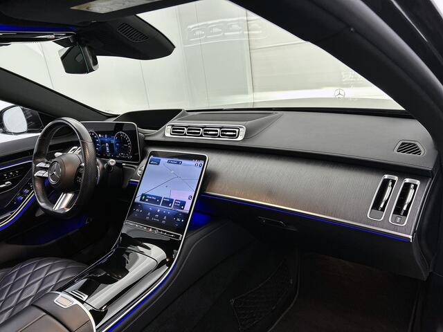 Mercedes-Benz S-KLASSE 580 e AMG Line | Premium pakket | Panorama schuifdak | Head-Up display | Stoelventilatie/- verwarming voor | Rijassistentie pakket | Zwart Nappaleder | Inclusief 24 maanden MB Certified garantie voor Europa.