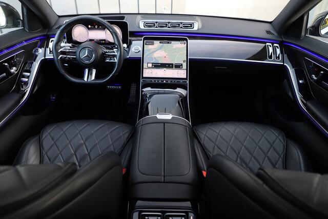 Mercedes-Benz S-KLASSE 400d AMG 4MATIC Lang | 331PK | Luchtvering | Massage | Head-up | Keyless-go | Distronic+ | Leder exclusief | 2021.