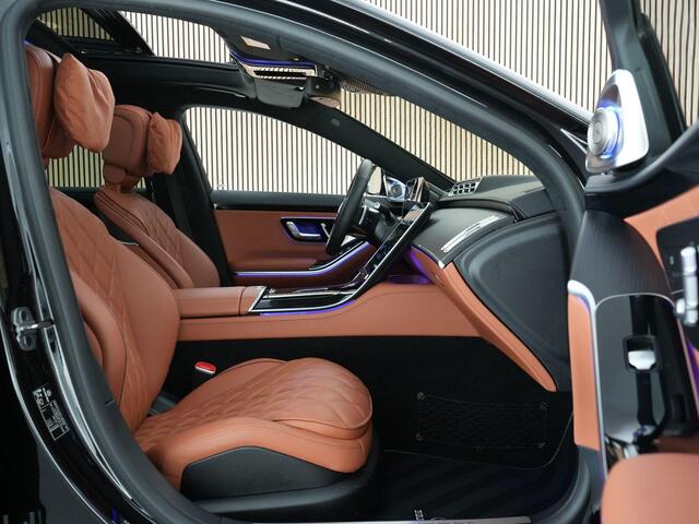 Mercedes-Benz S-KLASSE 580 e 510pk 4MATIC Lang AMG Line |BTW|Brabus pakket|21" Brabus velgen|Burmester 4D|chauffeurs pakket|achterasbesturing|memory|Apple Carplay|digital light|360 camera|blind spot|sfeer verlichting|