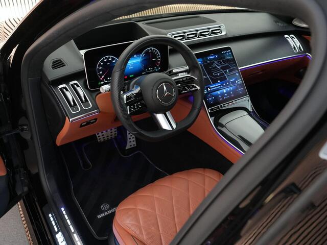 Mercedes-Benz S-KLASSE 580 e 510pk 4MATIC Lang AMG Line |BTW|Brabus pakket|21" Brabus velgen|Burmester 4D|chauffeurs pakket|achterasbesturing|memory|Apple Carplay|digital light|360 camera|blind spot|sfeer verlichting|