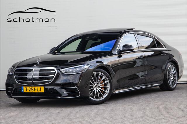 Mercedes-Benz S-KLASSE 450 Lang AMG Chauffeurspakket, Achterasbesturing, Leder Exclusief, Massage, Burmester, Head-up