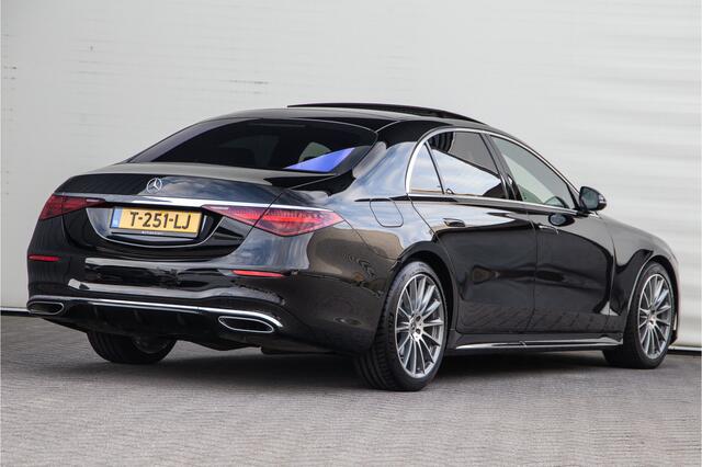 Mercedes-Benz S-KLASSE 450 Lang AMG Chauffeurspakket, Achterasbesturing, Leder Exclusief, Massage, Burmester, Head-up