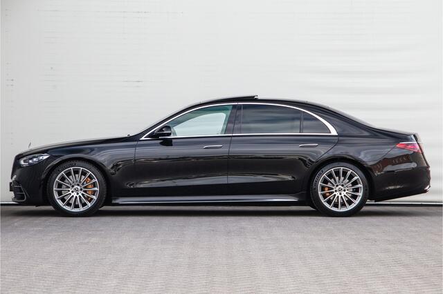 Mercedes-Benz S-KLASSE 450 Lang AMG Chauffeurspakket, Achterasbesturing, Leder Exclusief, Massage, Burmester, Head-up