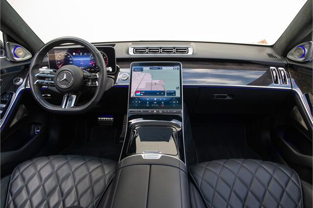 Mercedes-Benz S-KLASSE 450 Lang AMG Chauffeurspakket, Achterasbesturing, Leder Exclusief, Massage, Burmester, Head-up