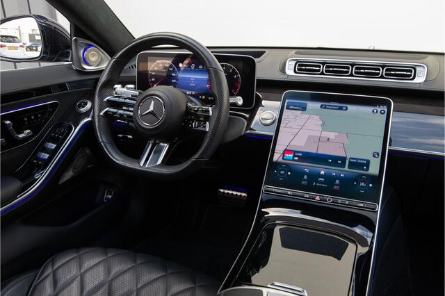 Mercedes-Benz S-KLASSE 450 Lang AMG Chauffeurspakket, Achterasbesturing, Leder Exclusief, Massage, Burmester, Head-up