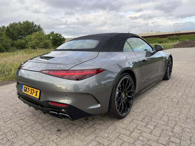 Mercedes-Benz SL-KLASSE Roadster AMG 63 4MATIC+ Multi Contour St. voll leder Verw/ Koeling/ Massage, Distronic, Burmester, Achteras Best, 360, Lift, Hud, Active Ride Control, AMG Track Pace, Oled, MBUX, Night/ Ambiente, Memory/ Park/ AMG Dynamic+/ Spiegel/ Uitrusting+ Pakket, AM