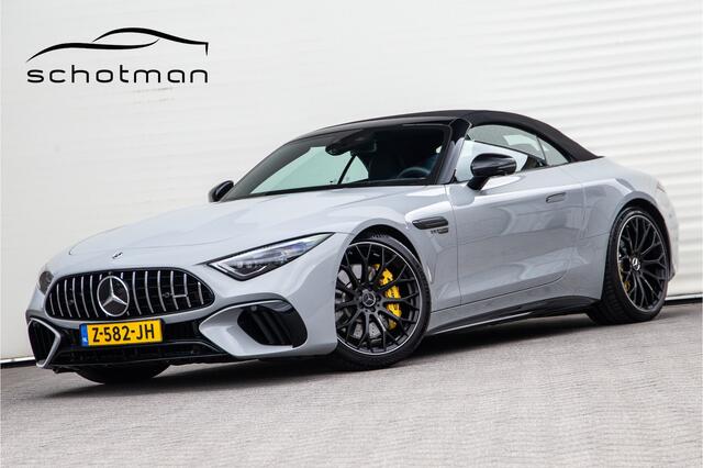 Mercedes-Benz SL-KLASSE Roadster AMG 63 4MATIC+ Premium, Achterasbesturing, Burmester, MANUFAKTUR Alpin Grey 585pk 2022