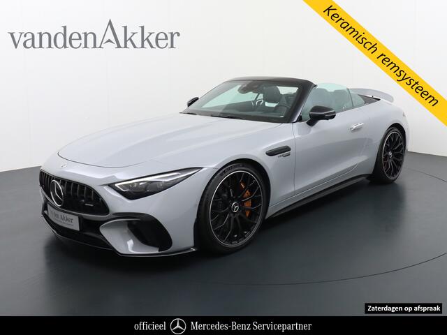Mercedes-Benz SL-KLASSE 63 AMG 4Matic+ 585pk AMG 63 4Matic+ 585pk // Keramische remmen // BTW-auto // Neuslift // Alpin Grau // AMG Nightpakket II // Burmester // Achteras besturing
