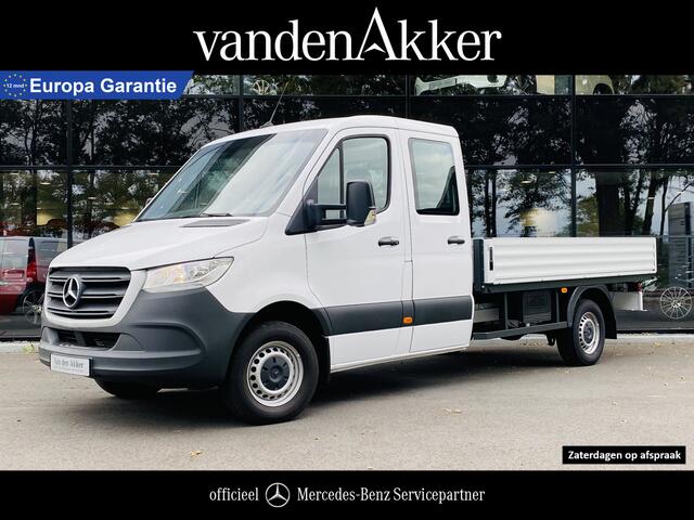 Mercedes-Benz SPRINTER 316 CDI L3 RWD 164PK Dubbele Cabine Open Laadbak (340cm) DoKa 121km // Passagiersbank // 7-Persoons // Comfort Stoel // MBUX Touchscreen // Airco // Apple Carplay