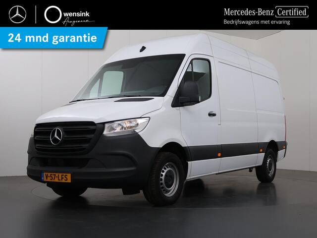 Mercedes-Benz SPRINTER 317 CDI L2 H2 | AUTOMAAT | APPLE CARPLAY - ANDROID AUTO | BETIMMERDE LAADRUIMTE | 2800 KG AHW | STOELVERWARMING BESTUURDERSSTOEL | LEREN BEKLEDING | AIRCO