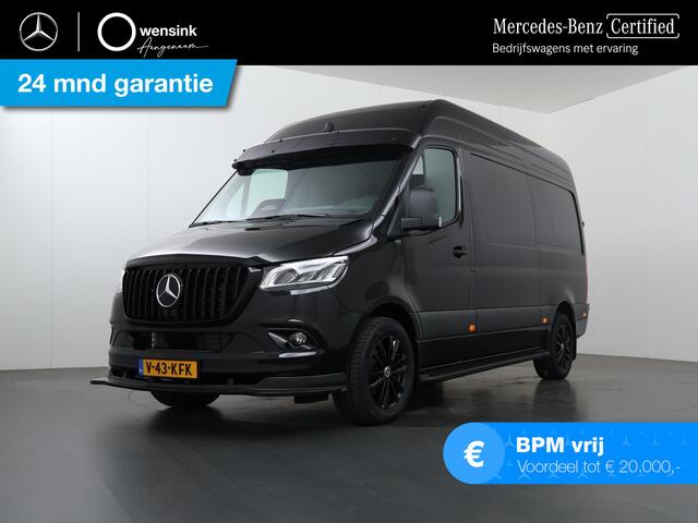 Mercedes-Benz SPRINTER 319 CDI L2 H2 Select | Aut. | EDITION | LM Velgen | Spoilerpakket | Treeplanken | Zonneklep | Keyless Go | Parkeercamera | Bluetooth | Airco | 3-zits | Led Koplampen | 3500 KG. AHW | NIEUW |