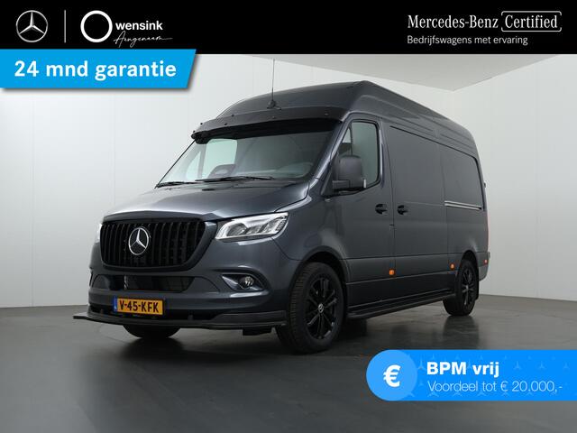 Mercedes-Benz SPRINTER 319 CDI L2 H2 Select | Aut. | EDITION | LM VELGEN | SPOILERPAKKET | TREEPLANKEN | ZONNEKLEP | Keyless Go | Parkeercamera | Bluetooth | Airco | 3-zits | Led Koplampen | 3500 KG. AHW | NIEUW |
