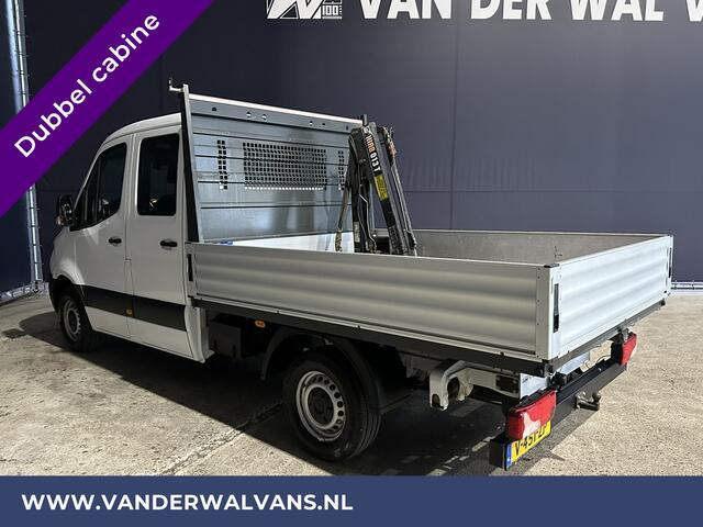 Mercedes-Benz SPRINTER 314 CDI 143pk Pick-Up Open Laadbak 1000kg Kraan Dubbele Cabine Euro6 Airco | 3500kg Trekhaak | 6-Zits Apple Carplay, Android Auto, Cruisecontrol