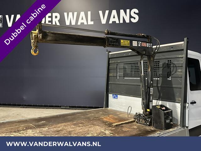 Mercedes-Benz SPRINTER 314 CDI 143pk Pick-Up Open Laadbak 1000kg Kraan Dubbele Cabine Euro6 Airco | 3500kg Trekhaak | 6-Zits Apple Carplay, Android Auto, Cruisecontrol