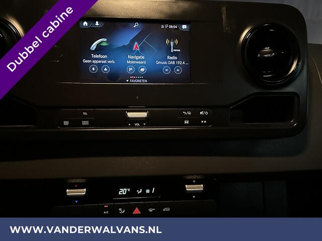 Mercedes-Benz SPRINTER 314 CDI 143pk Pick-Up Open Laadbak 1000kg Kraan Dubbele Cabine Euro6 Airco | 3500kg Trekhaak | 6-Zits Apple Carplay, Android Auto, Cruisecontrol