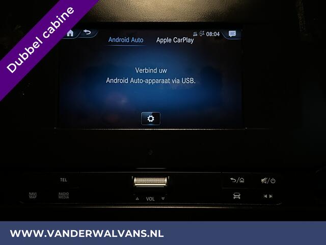 Mercedes-Benz SPRINTER 314 CDI 143pk Pick-Up Open Laadbak 1000kg Kraan Dubbele Cabine Euro6 Airco | 3500kg Trekhaak | 6-Zits Apple Carplay, Android Auto, Cruisecontrol