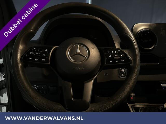 Mercedes-Benz SPRINTER 314 CDI 143pk Pick-Up Open Laadbak 1000kg Kraan Dubbele Cabine Euro6 Airco | 3500kg Trekhaak | 6-Zits Apple Carplay, Android Auto, Cruisecontrol
