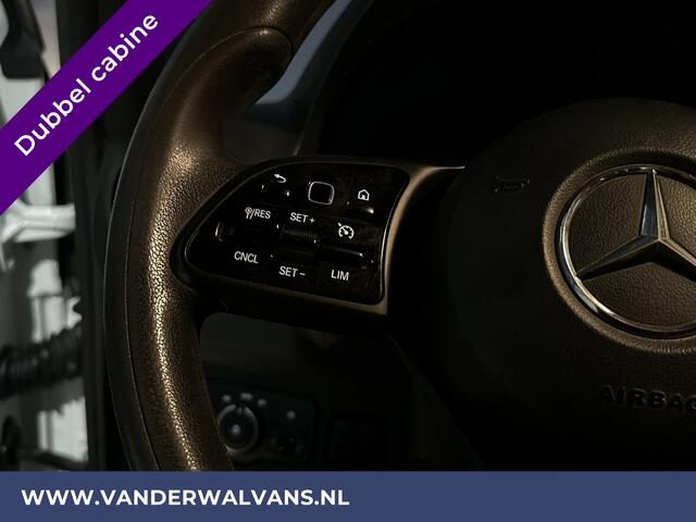 Mercedes-Benz SPRINTER 314 CDI 143pk Pick-Up Open Laadbak 1000kg Kraan Dubbele Cabine Euro6 Airco | 3500kg Trekhaak | 6-Zits Apple Carplay, Android Auto, Cruisecontrol