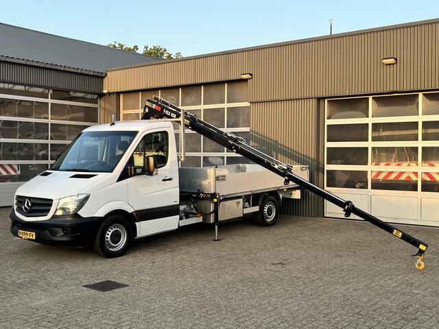 Mercedes-Benz SPRINTER 314 2.2 CDI 432 Hiab 038 Laadkraan Airco Cruise controle 2-Persoons Ex gemeente Kraan Autolaadkraan Gereedschapskist Open laadbak Pick-up p-up Euro 6 ( EX gemeinde )
