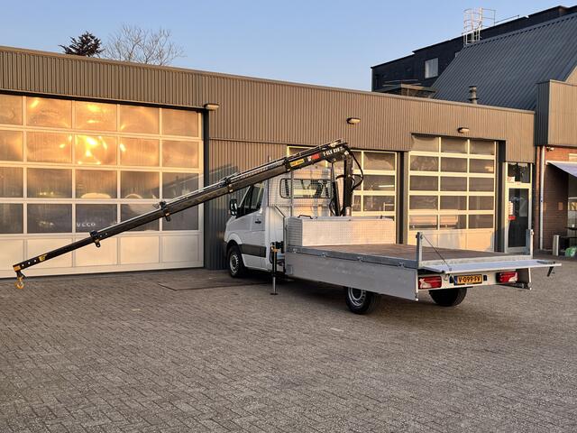 Mercedes-Benz SPRINTER 314 2.2 CDI 432 Hiab 038 Laadkraan Airco Cruise controle 2-Persoons Ex gemeente Kraan Autolaadkraan Gereedschapskist Open laadbak Pick-up p-up Euro 6 ( EX gemeinde )