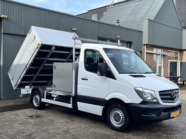 Mercedes-Benz SPRINTER 316 1.8 NGT 366 CNG en Benzine 157pk Automaat Pick-up Open laadbak Kipper Gereedschapskist 3-Persoons Telefoonverbinding