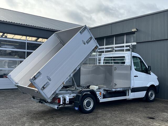 Mercedes-Benz SPRINTER 316 1.8 NGT 366 CNG en Benzine 157pk Automaat Pick-up Open laadbak Kipper Gereedschapskist 3-Persoons Telefoonverbinding