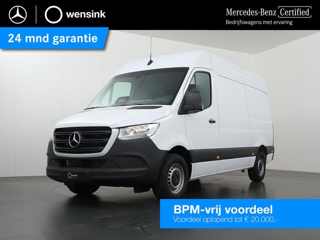 Mercedes-Benz SPRINTER 315 | Aut. | L2 H2 | RWD | PRO | 3500 KG. AHW | Airco | Cruise Control | 3500 KG. AHW | Carplay / Android Auto | Dodehoekassistent | Lane-Assist | Multifunctioneel Stuurwiel | 3-zits |